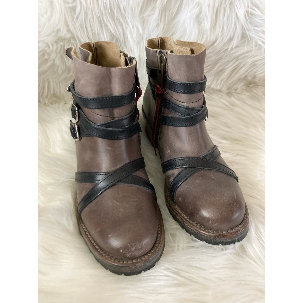 FREEBIRD Madison Booties Brown Black 7 Boots - Picture 5 of 10